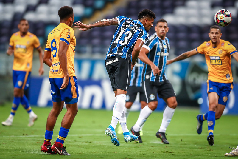 Ricardinho, Alisson, Diego Souza e Ferreira fizeram os gols da partida. (Foto: Lucas Uebel/Grêmio FBPA)
