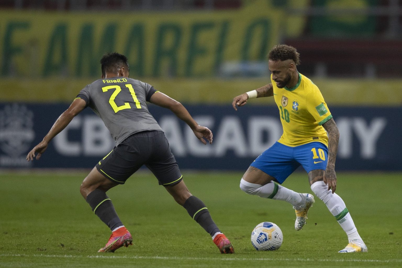 Com cinco vitórias em cinco jogos, o Brasil chegou a 15 pontos e continua em primeiro na tabela de classificação. (Foto: Lucas Figueiredo/CBF)