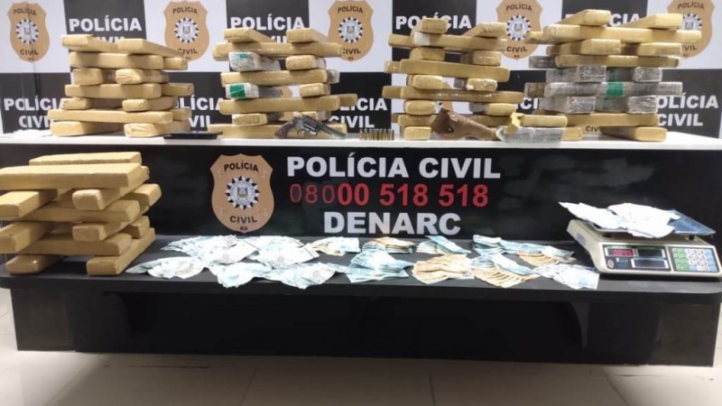 Apreensões (foto) são resultado de ação contra o narcotráfico na cidade de Gravataí, na região metropolitana de Porto Alegre - Foto: Divulgação/PCRS