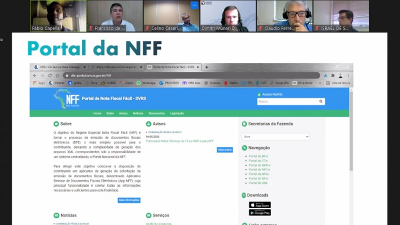 O lançamento da nova etapa do módulo Produtor Rural do app Nota Fiscal Fácil (NFF) foi realizado de forma virtual - Foto: Reprodução