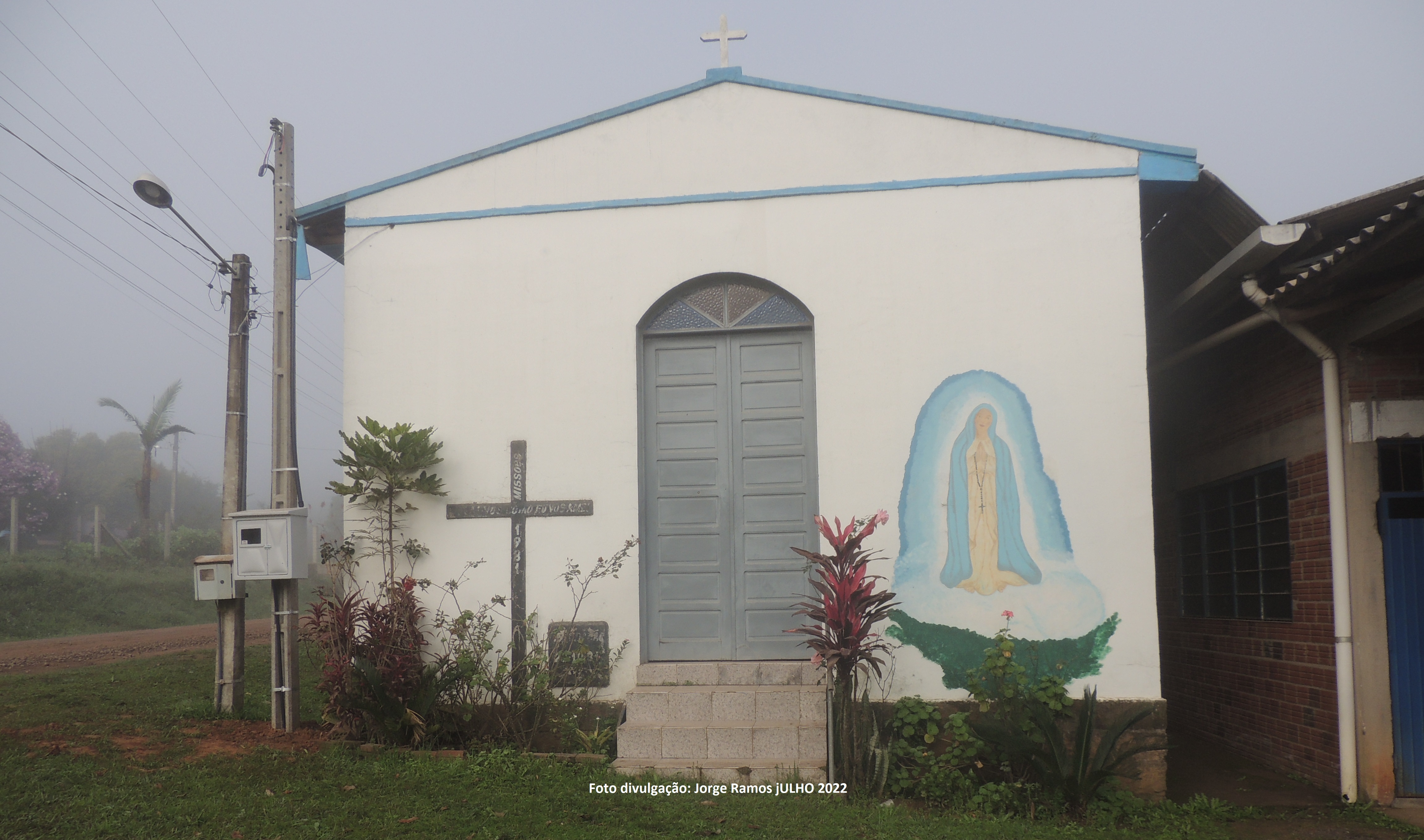 Foto divulgação: Jorge Ramos - Igreja Nossa Senhora de Fátima no Faxinal dos Pachecos em Tabaí/RS