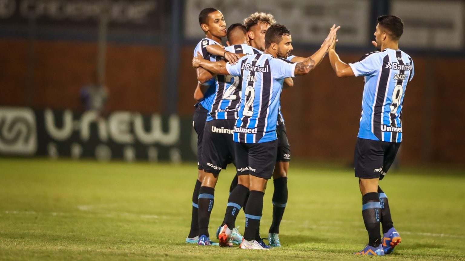 Pepê e Ferreira marcaram os gols da quarta vitória seguida do Tricolor no campeonato Foto: Lucas Uebel/Grêmio FBPA