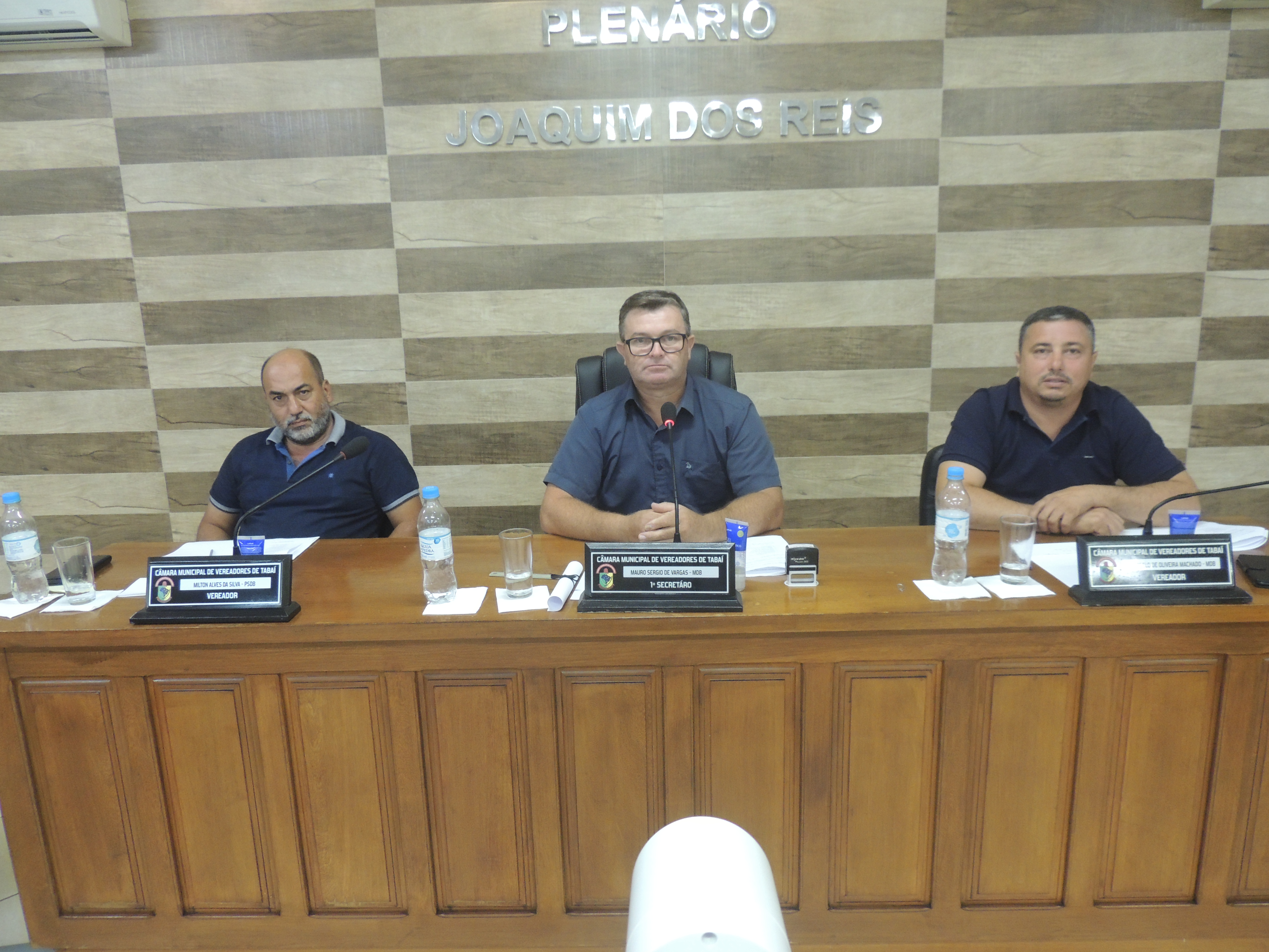 Nova mesa diretora da Câmara de Tabaí - Foto divulgação: Jorge Ramos