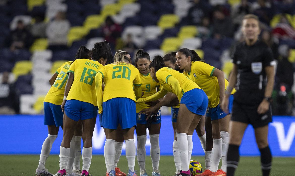 A seleção brasileira busca o seu primeiro título mundial. Foto: Thais Magalhães/CBF