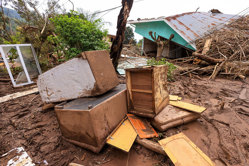 Temporais deixaram cenário de destruição no Vale do Taquari Foto: Gustavo Mansur/Palácio Piratini