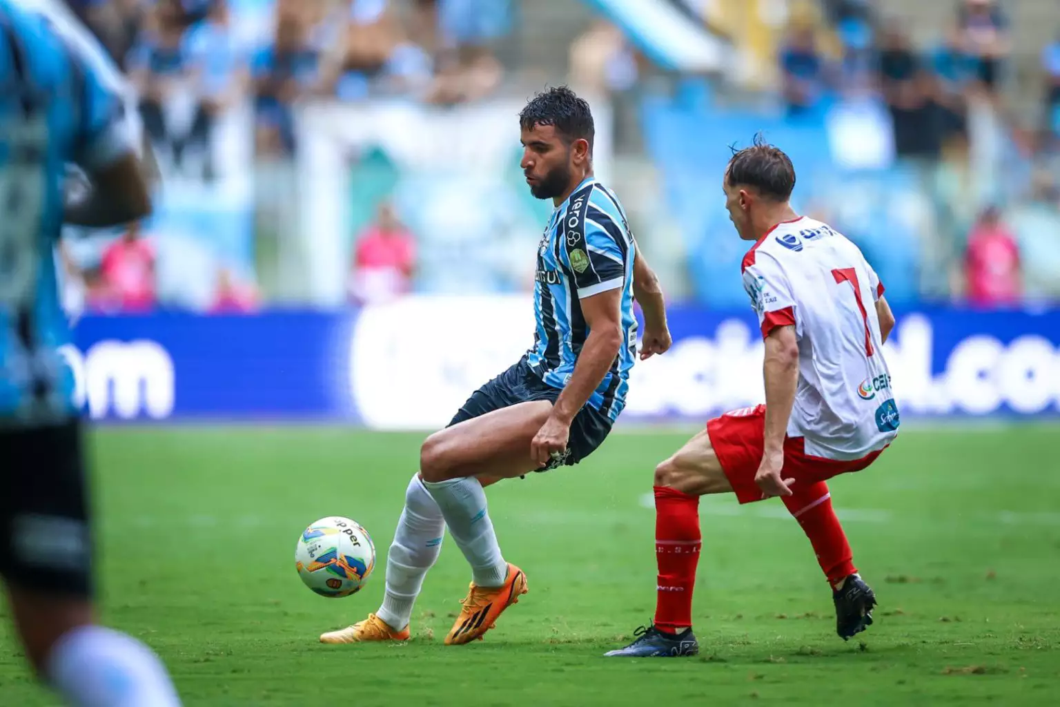 O Grêmio segue na primeira colocação com 16 pontos. Foto: Lucas Uebel/Grêmio FBPA