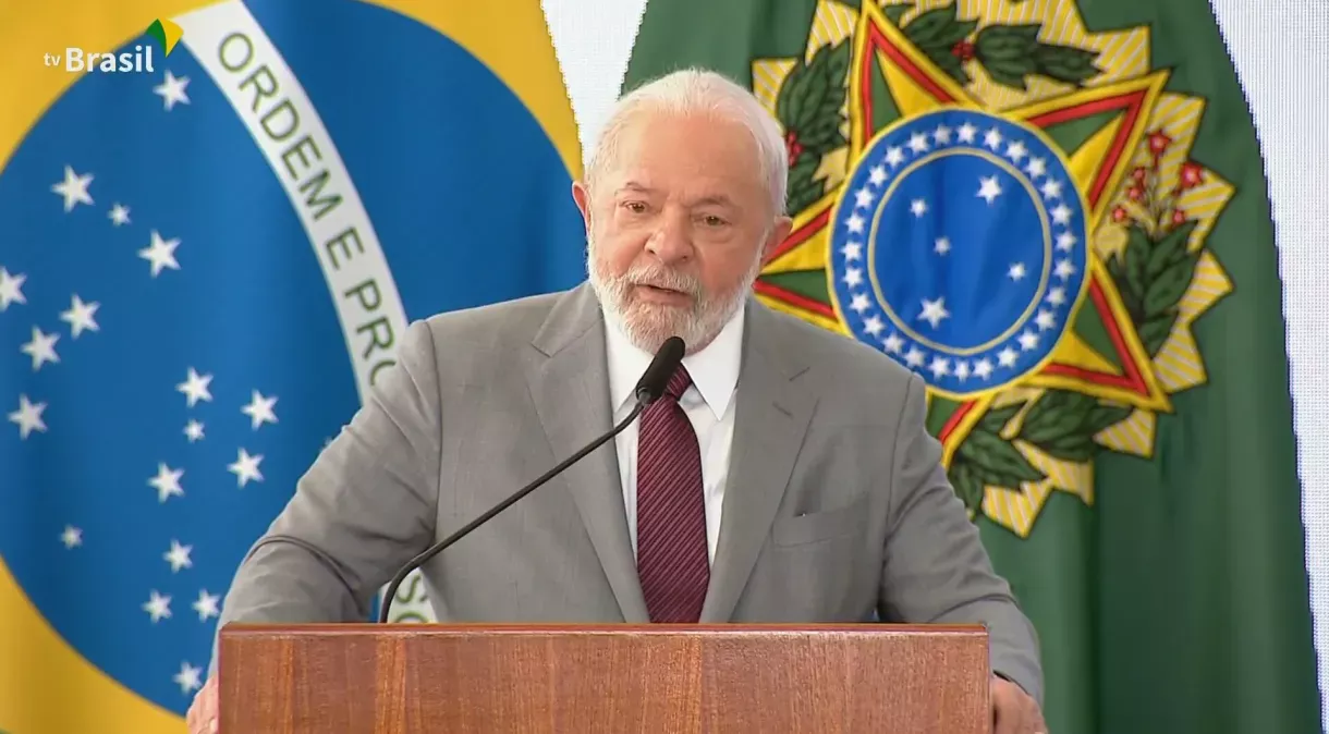 O "Desenrola" dos pequenos negócios foi lançado pelo presidente Lula em cerimônia no Palácio do Planalto nesta segunda-feira Foto: Reprodução