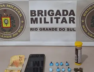 Brigada Militar prende casal por trafico de entorpecentes em Fazenda Vilanova