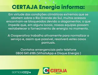 CERTAJA Energia informa
