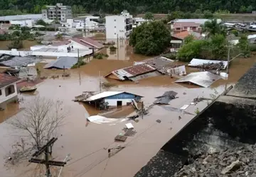 Cheia do rio Taquari deixou moradores da região ilhados Foto: Divulgação
