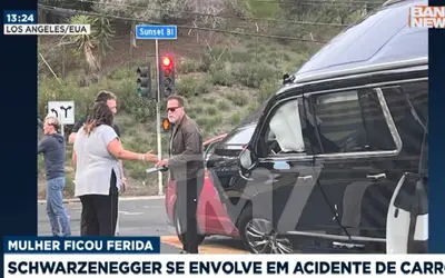 Schwarzenegger se envolve em acidente de carro em Los Angeles