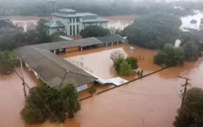 Chuvas diminuem no Rio Grande do Sul, mas frio intenso e elevação do Guaíba preocupam